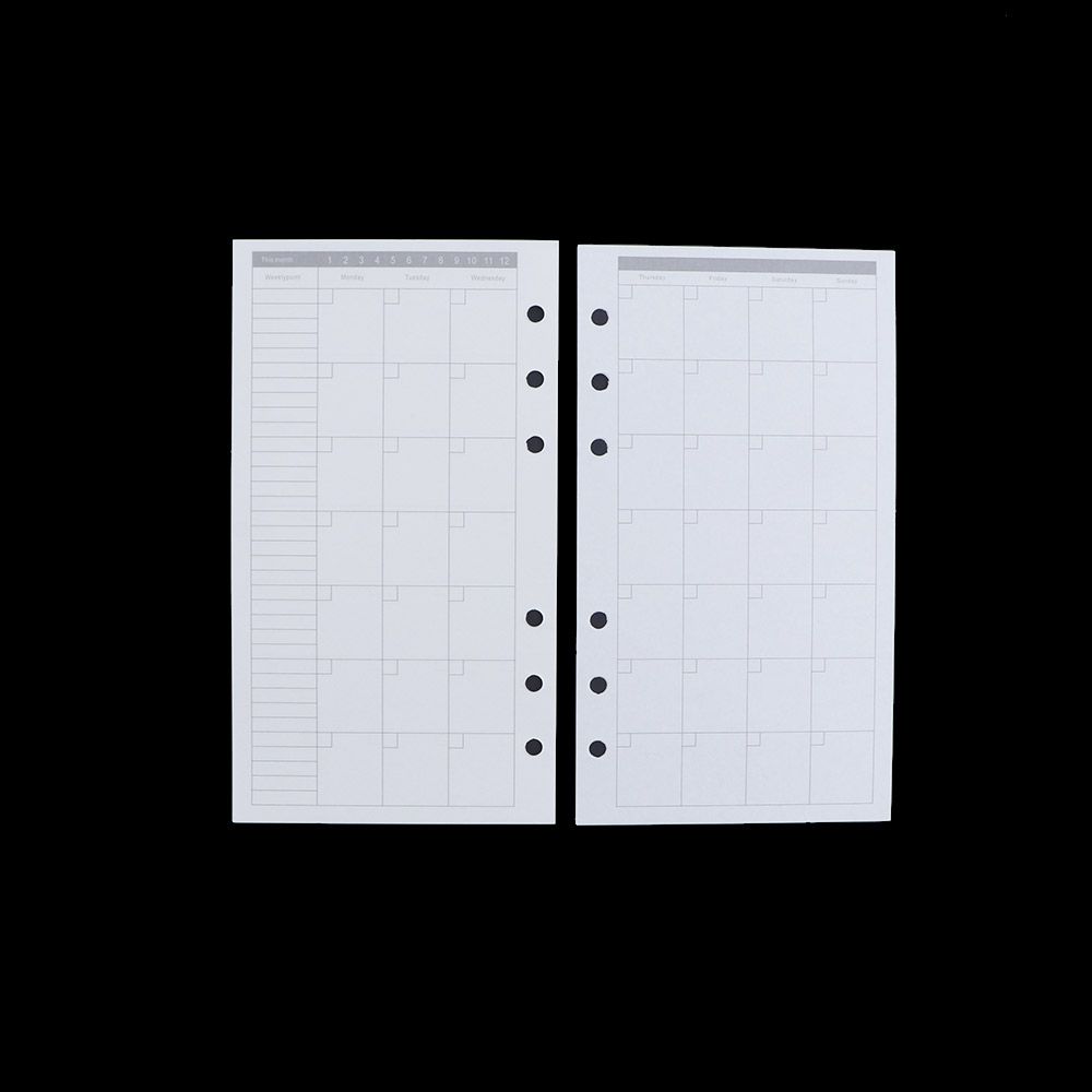 A5 Spiral Dotted Grid Notebook - Wöchentliche Rasterlinien A5 A6 A7 Spiralbinder