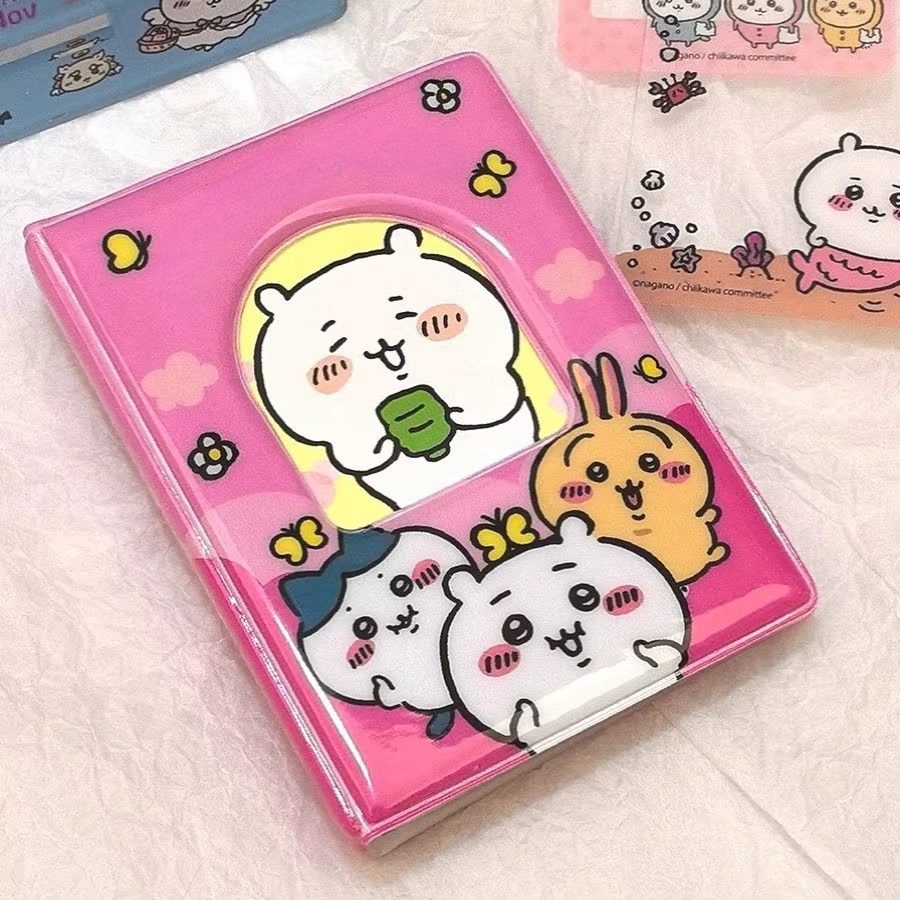 Kpop Photo Card Binder 3 Inch - Kawaii Jiyi 3-Zoll-Fotokartenalbum, niedliches Cartoon-Sammelbuch, Mini-Ordner