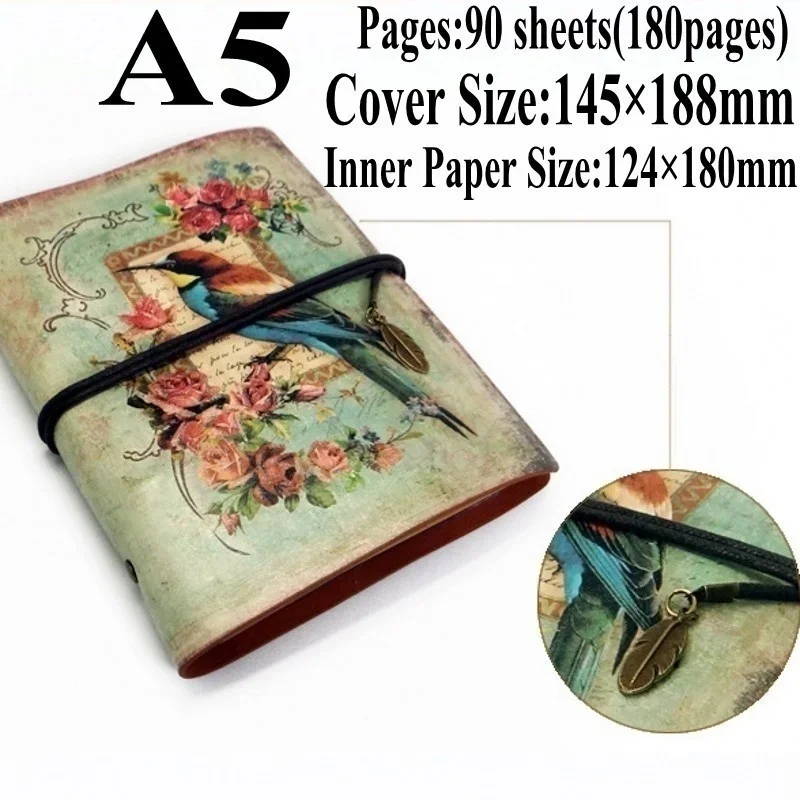 Vintage Leather Journal Notebook - Mini Vintage Notebook handgemachte Leder Notizblock