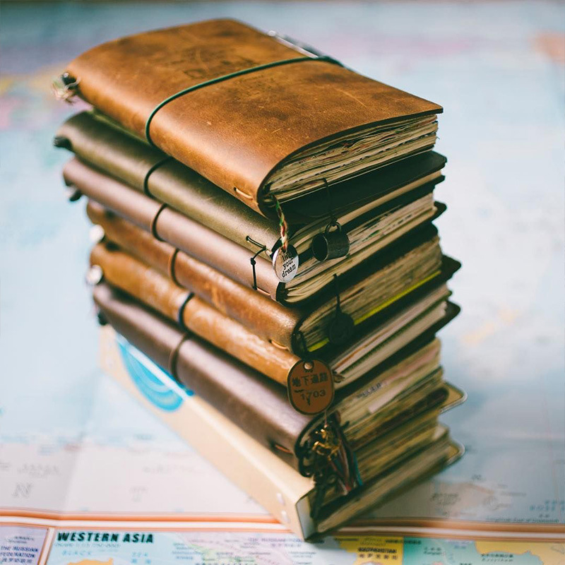 Vintage Leather Journal Notebook - Defekte Retro Leder Abdeckung Notebook Tragbare