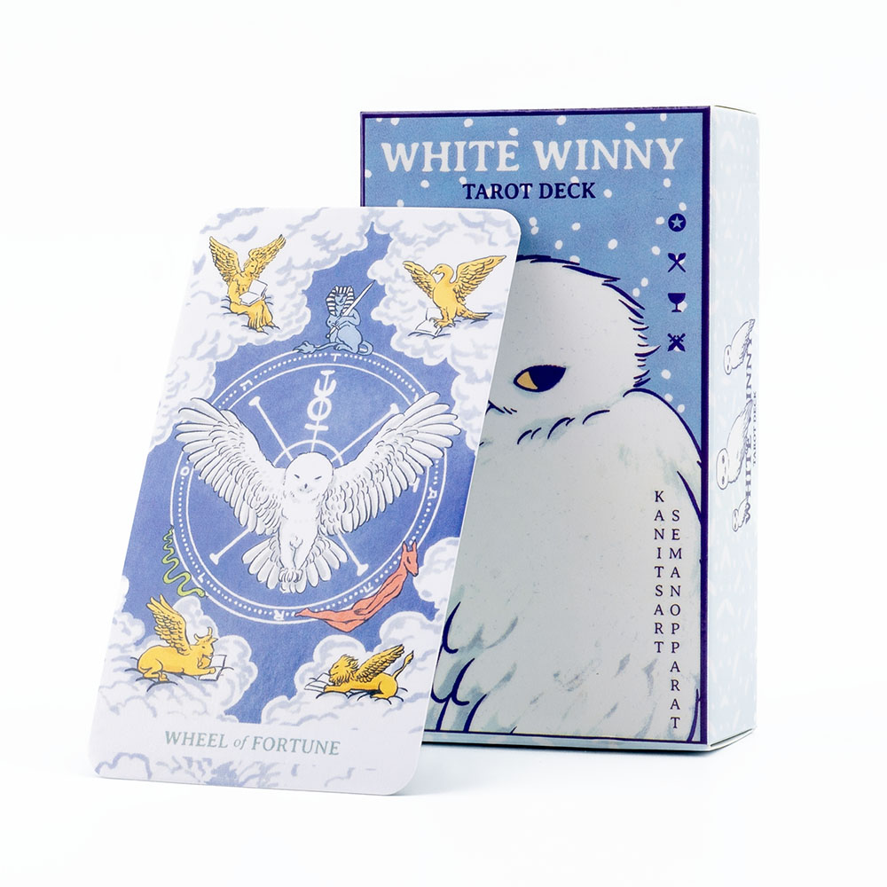 Tarot Deck With Guidebook - White Winny Tarot English Edition 80-Karten-Deck