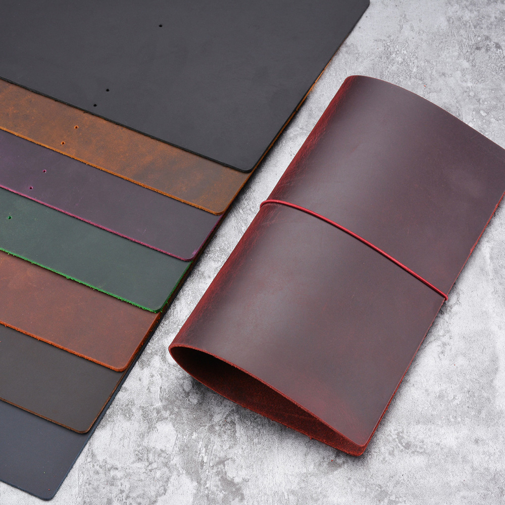 Vintage Leather Journal Notebook - DIY Notizbuchhülle Crazy Horse Leder A5/A6/Standard/Tasche/Passgröße