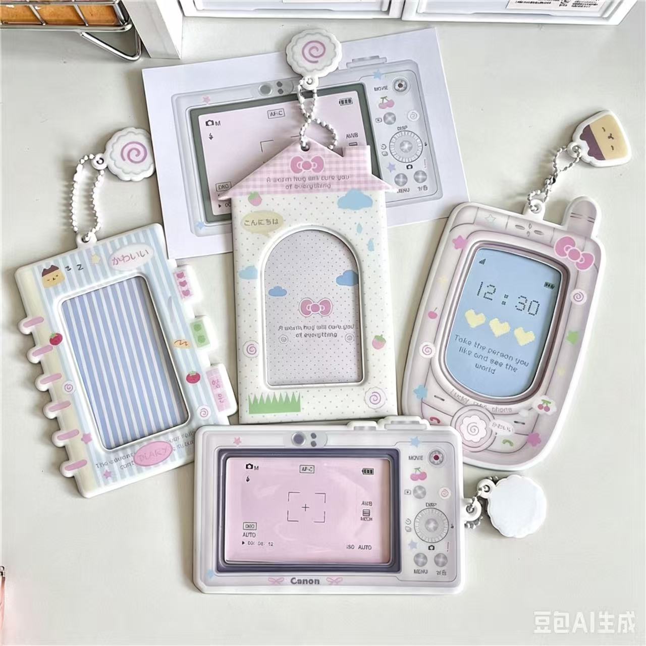Kpop Photo Card Binder 3 Inch - 1 Stück Cartoon Kpop Fotokartenhalter in